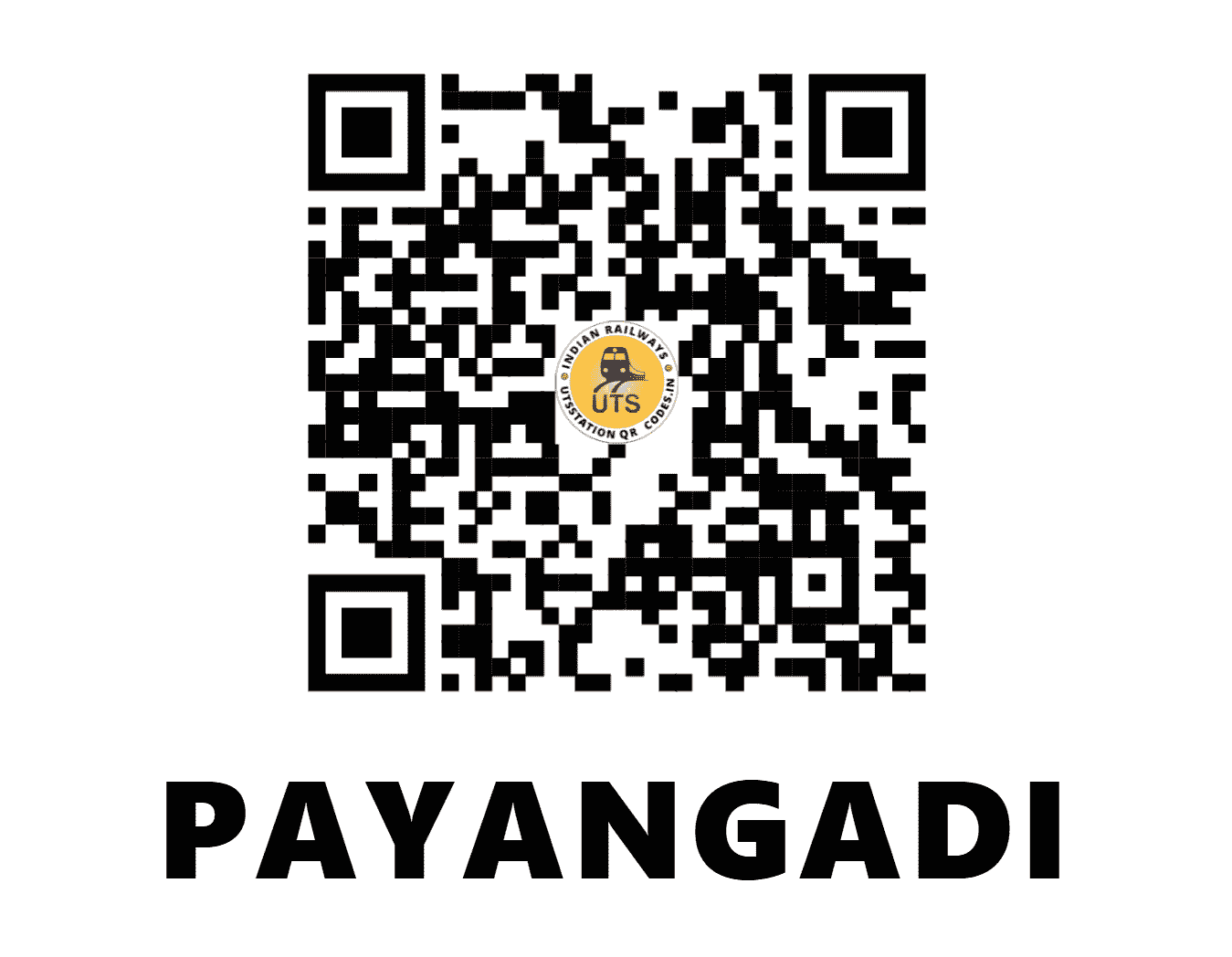 UTS QR Code for PAYANGADI - PAZ (SR - KERALA)