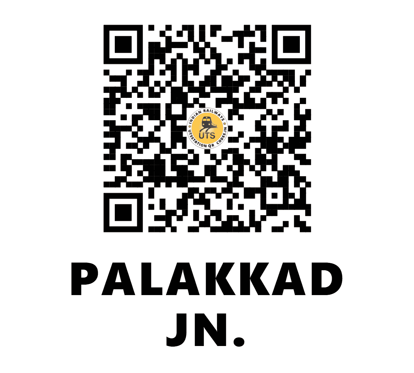 UTS QR Code for PALAKKAD JN. - PGT (SR - KERALA)