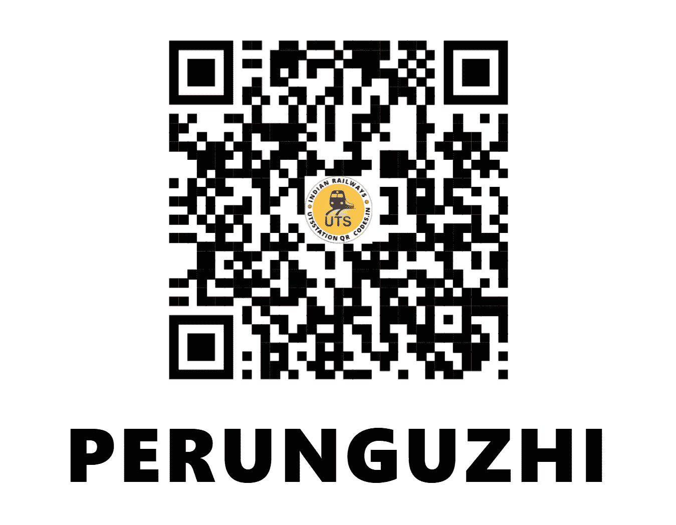 UTS QR Code for PERUNGUZHI - PGZ (SR - KERALA)