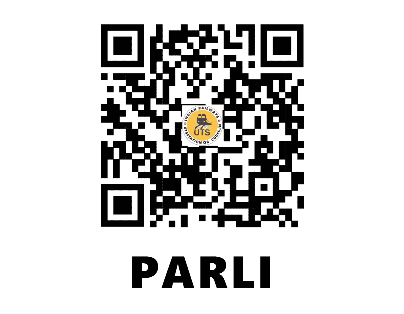 UTS QR Code for PARLI - PLL (SR - KERALA)