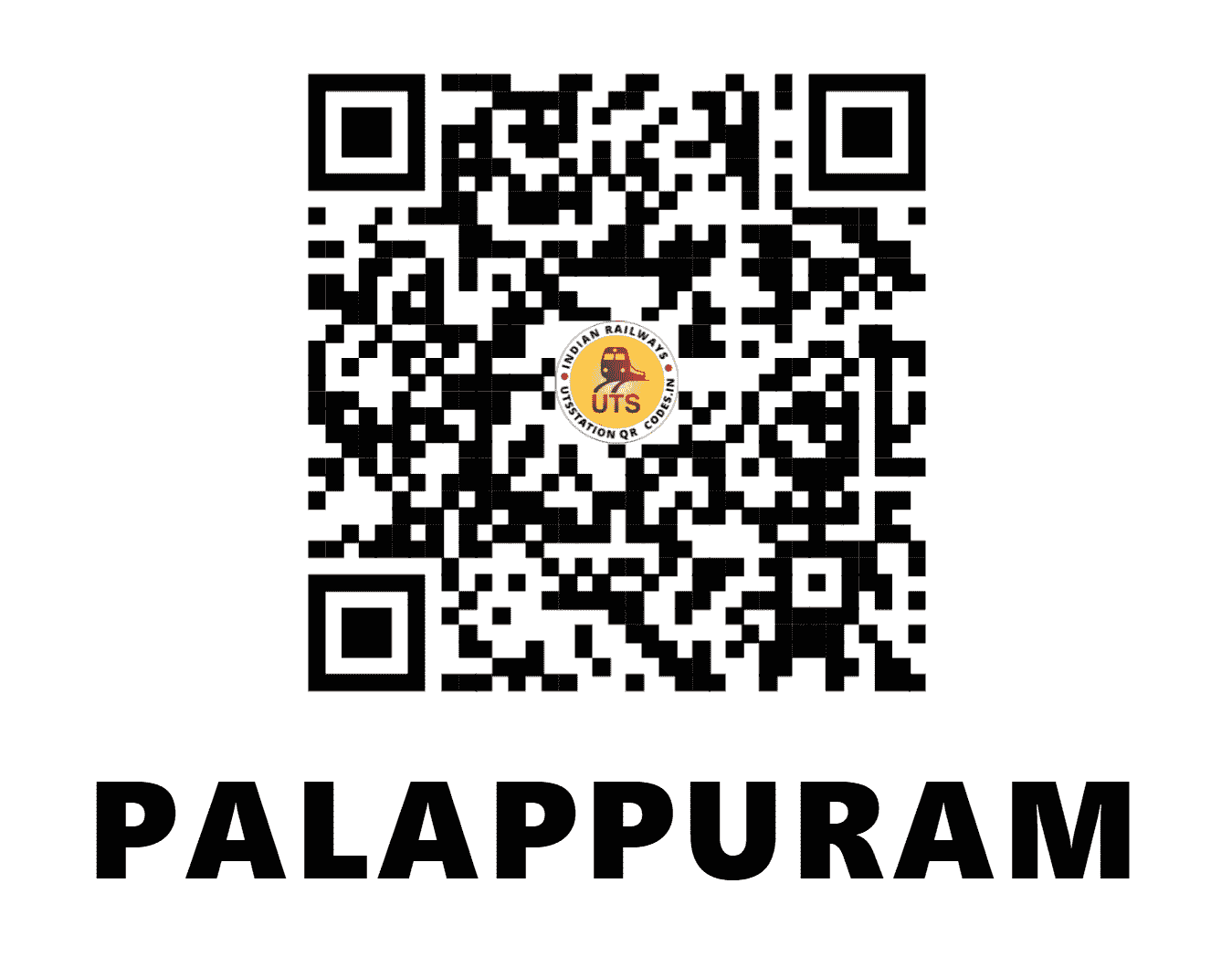 UTS QR Code for PALAPPURAM - PLPM (SR - KERALA)