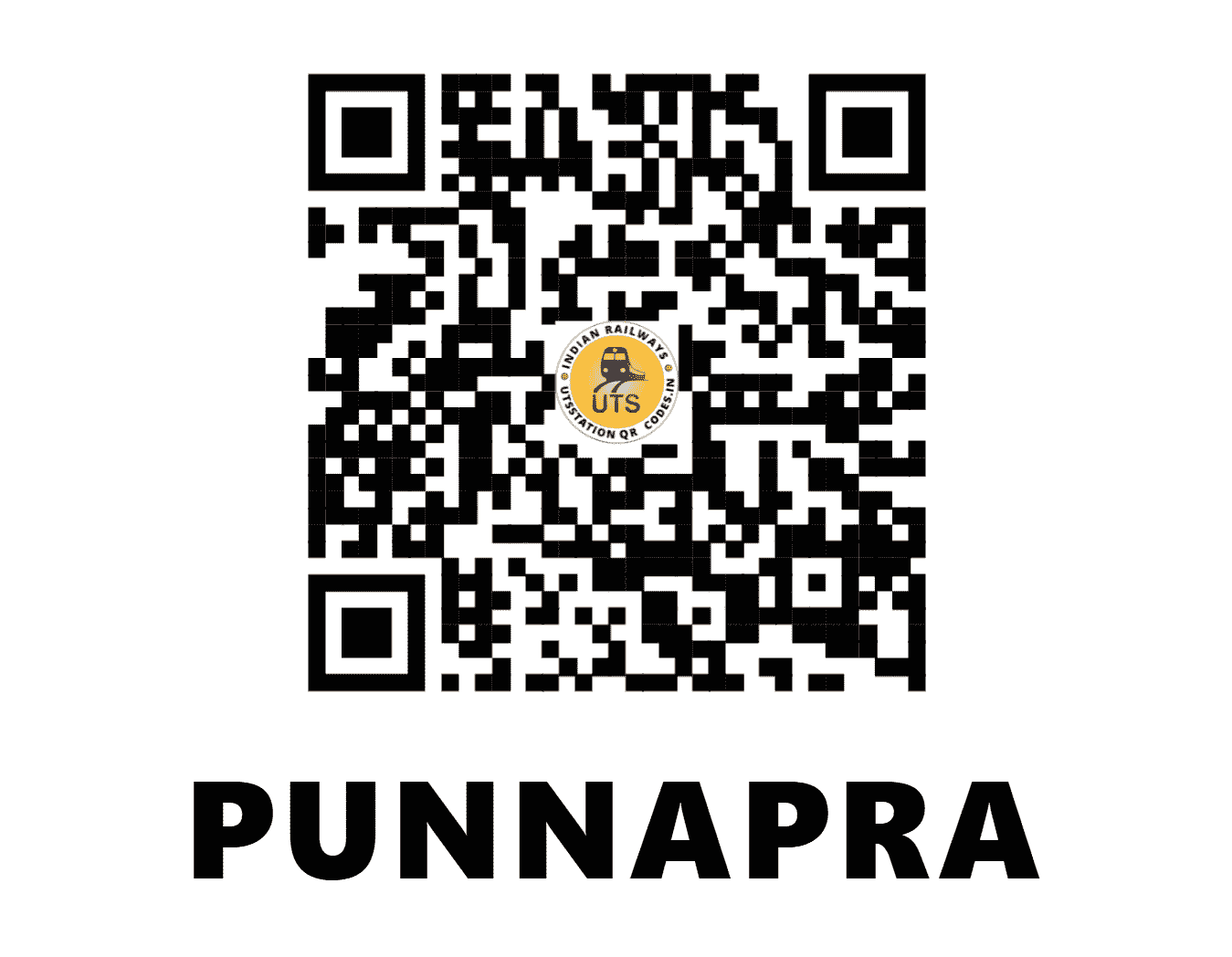 UTS QR Code for PUNNAPRA - PNPR (SR - KERALA)