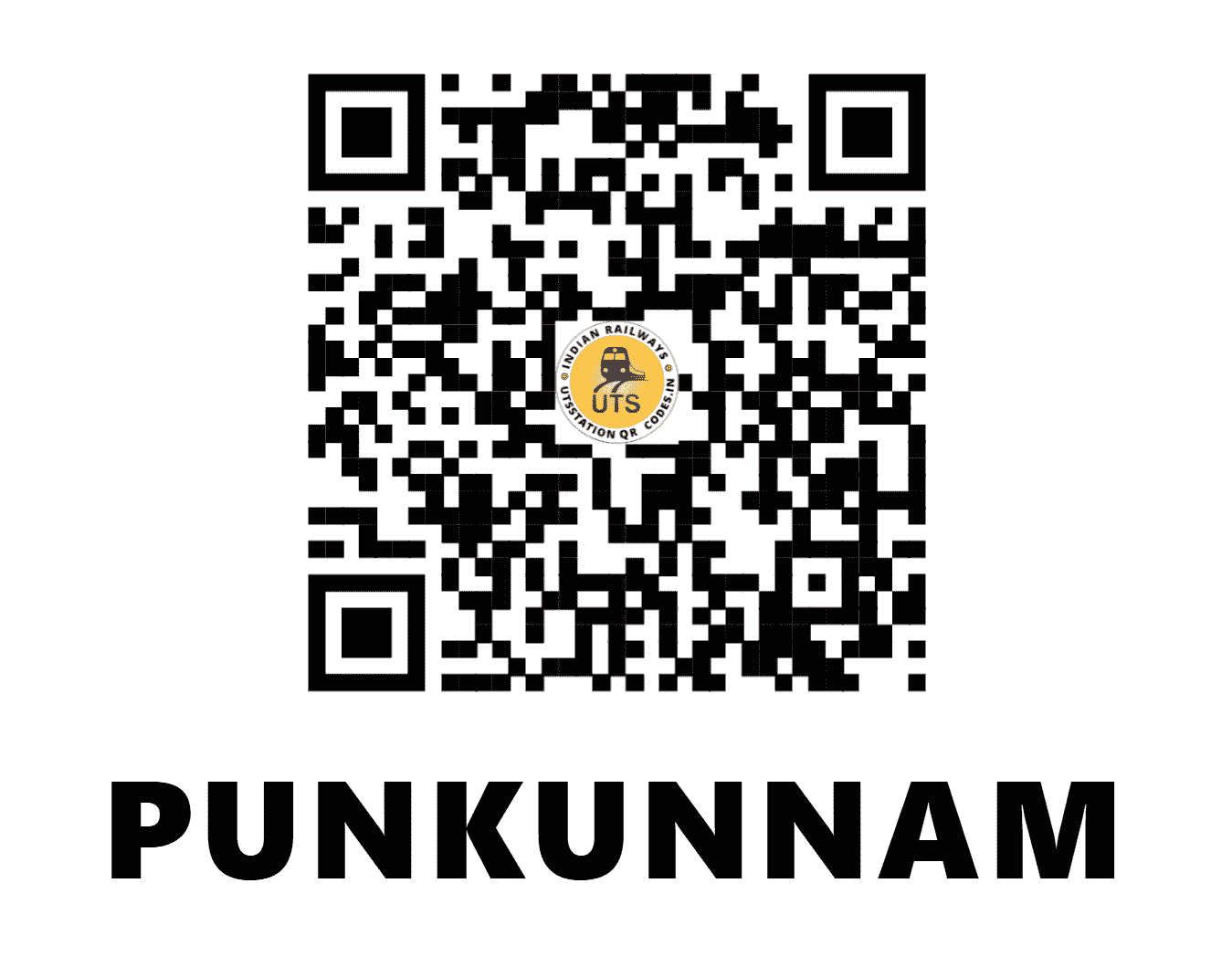 UTS QR Code for PUNKUNNAM - PNQ (SR - KERALA)