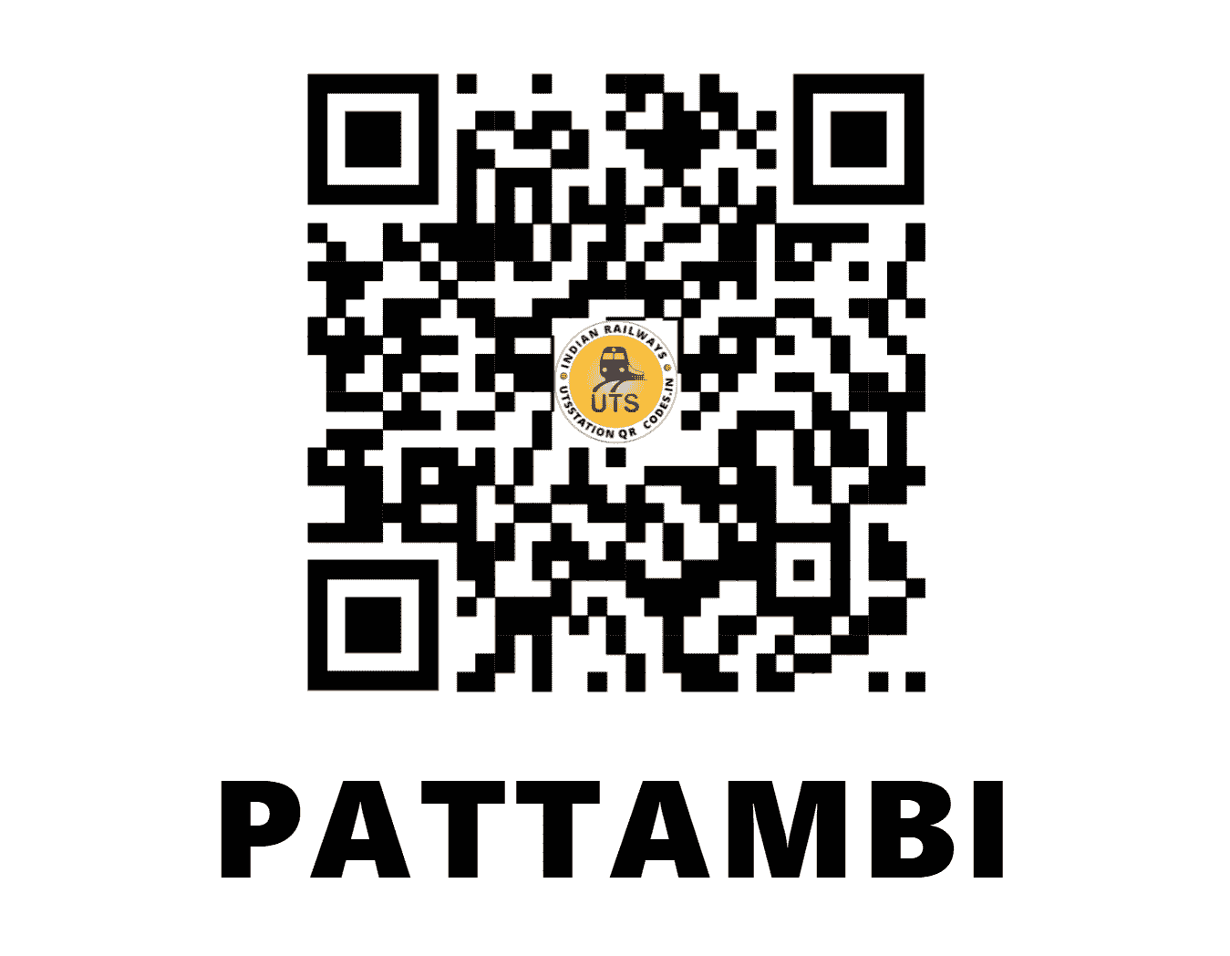 UTS QR Code for PATTAMBI - PTB (SR - KERALA)
