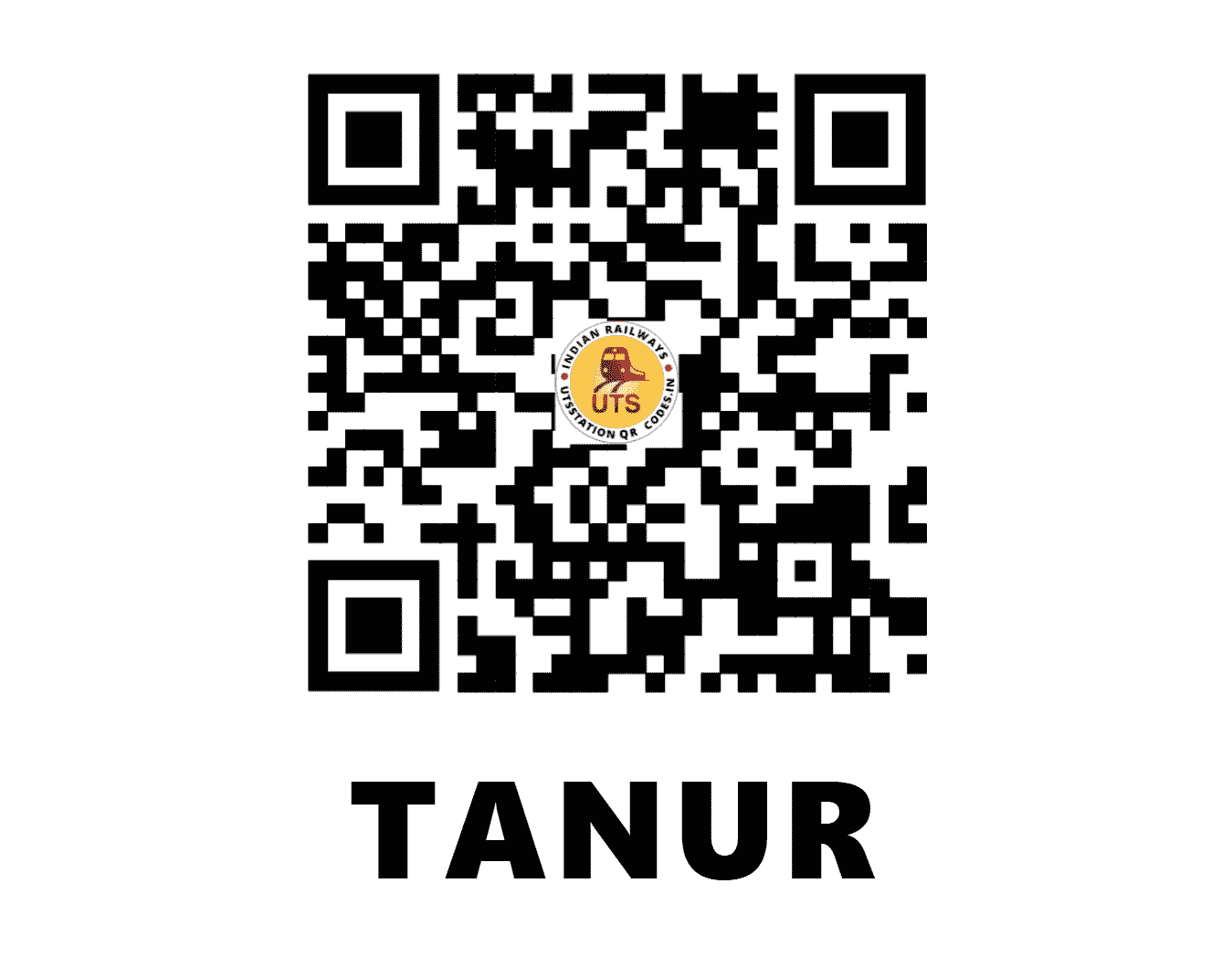 UTS QR Code for TANUR - TA (SR - KERALA)