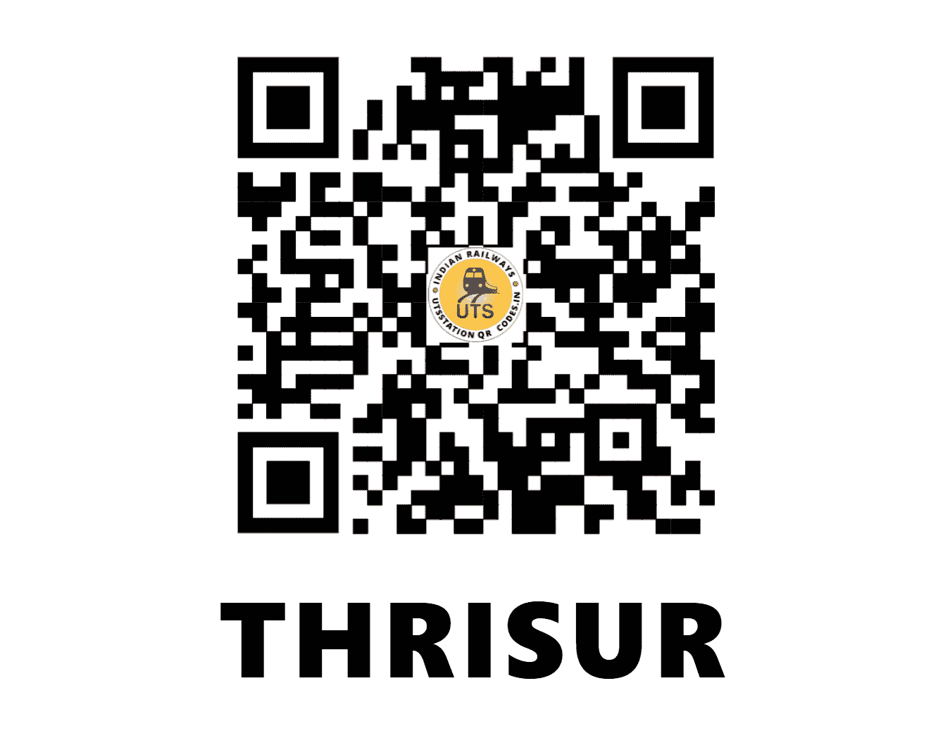 UTS QR Code for THRISUR - TCR (SR - KERALA)