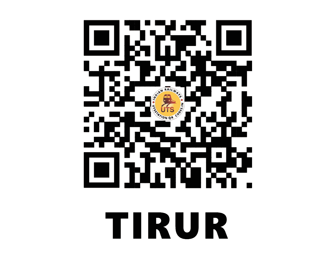UTS QR Code for TIRUR - TIR (SR - KERALA)