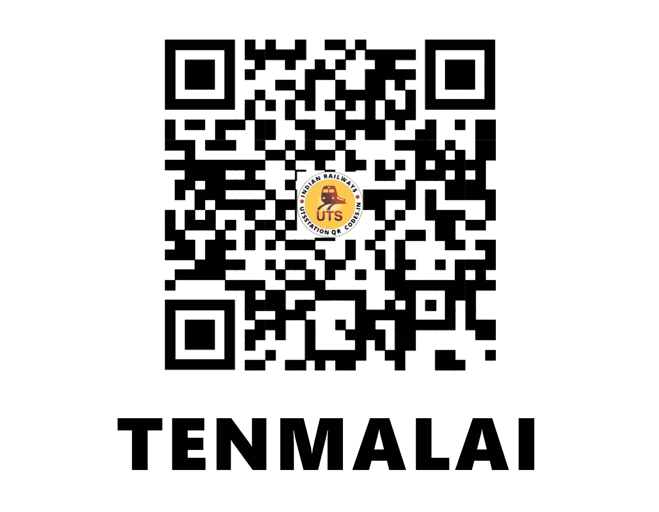 UTS QR Code for TENMALAI - TML (SR - KERALA)