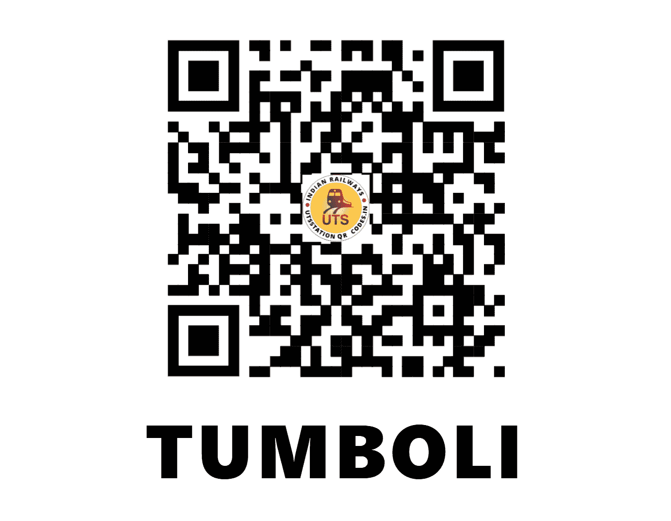 UTS QR Code for TUMBOLI - TMPY (SR - KERALA)