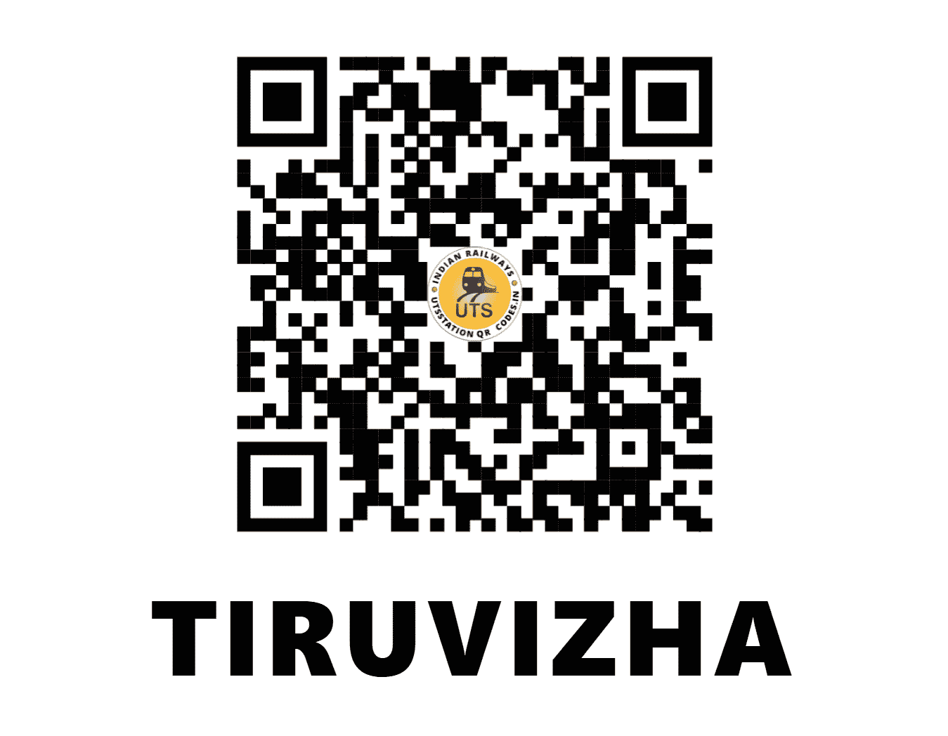 UTS QR Code for TIRUVIZHA - TRVZ (SR - KERALA)
