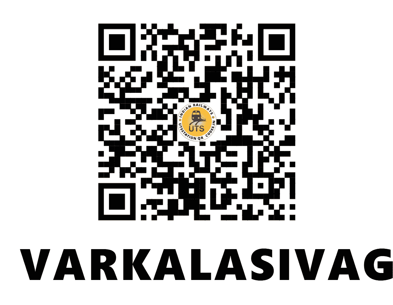 UTS QR Code for VARKALASIVAGIRI - VAK (SR - KERALA)