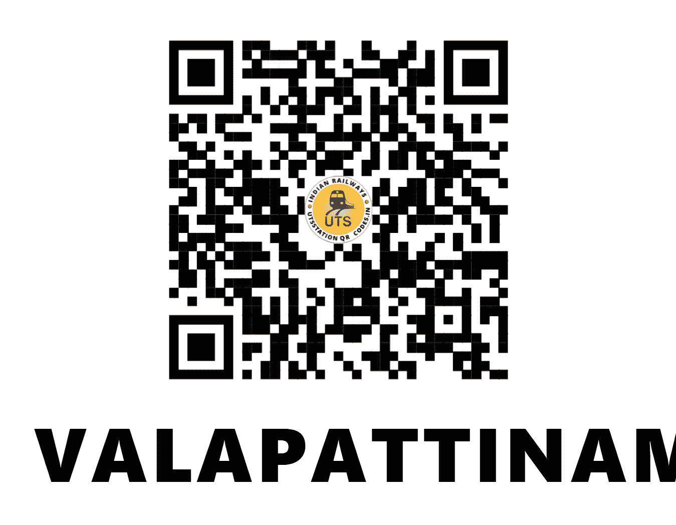 UTS QR Code for VALAPATTINAM - VAPM (SR - KERALA)