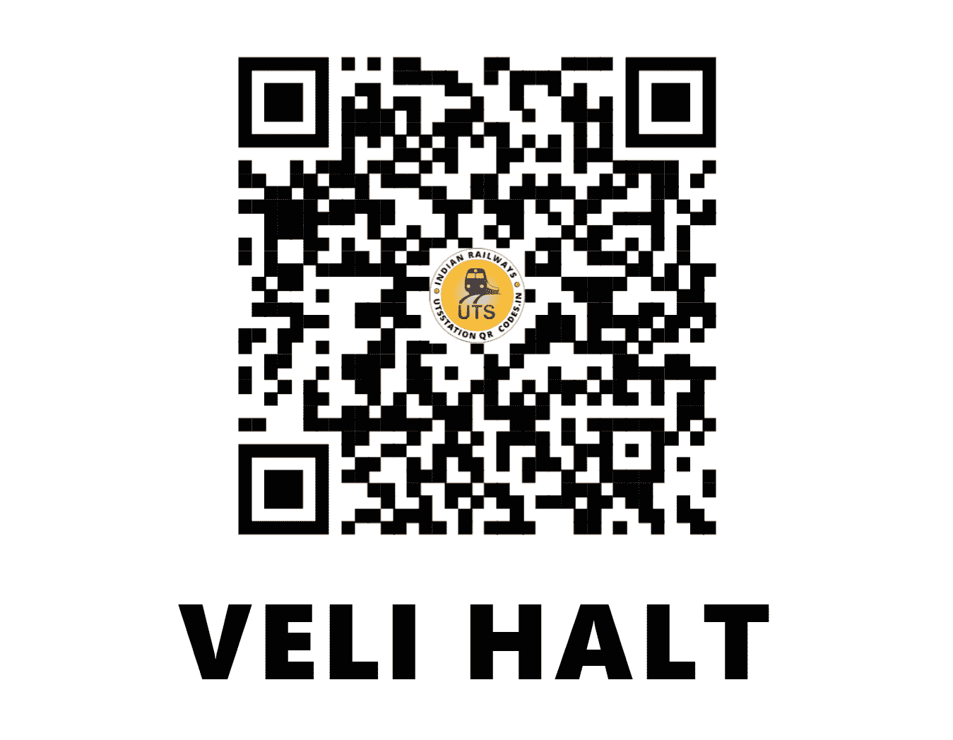 UTS QR Code for VELI HALT - VELI (SR - KERALA)