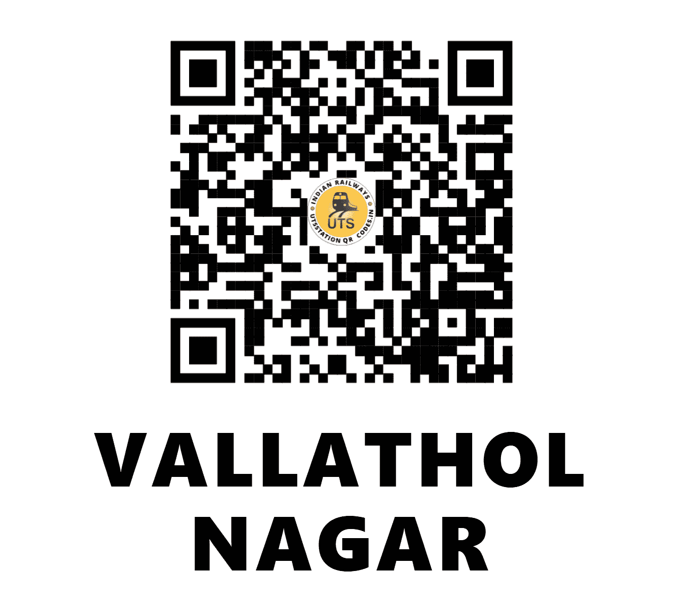 UTS QR Code for VALLATHOL NAGAR - VTK (SR - KERALA)