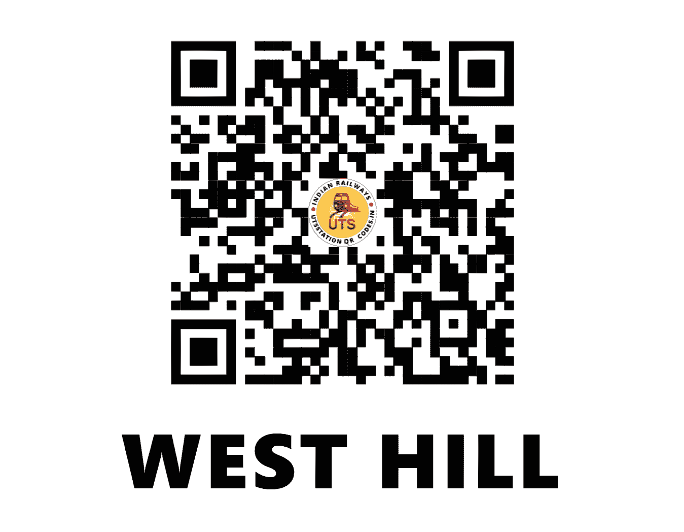 UTS QR Code for WEST HILL - WH (SR - KERALA)