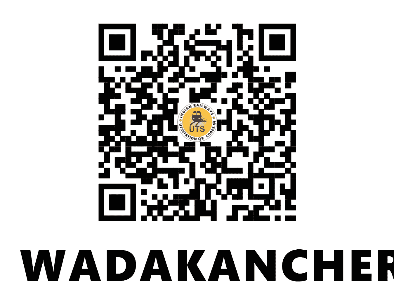 UTS QR Code for WADAKANCHERI - WKI (SR - KERALA)
