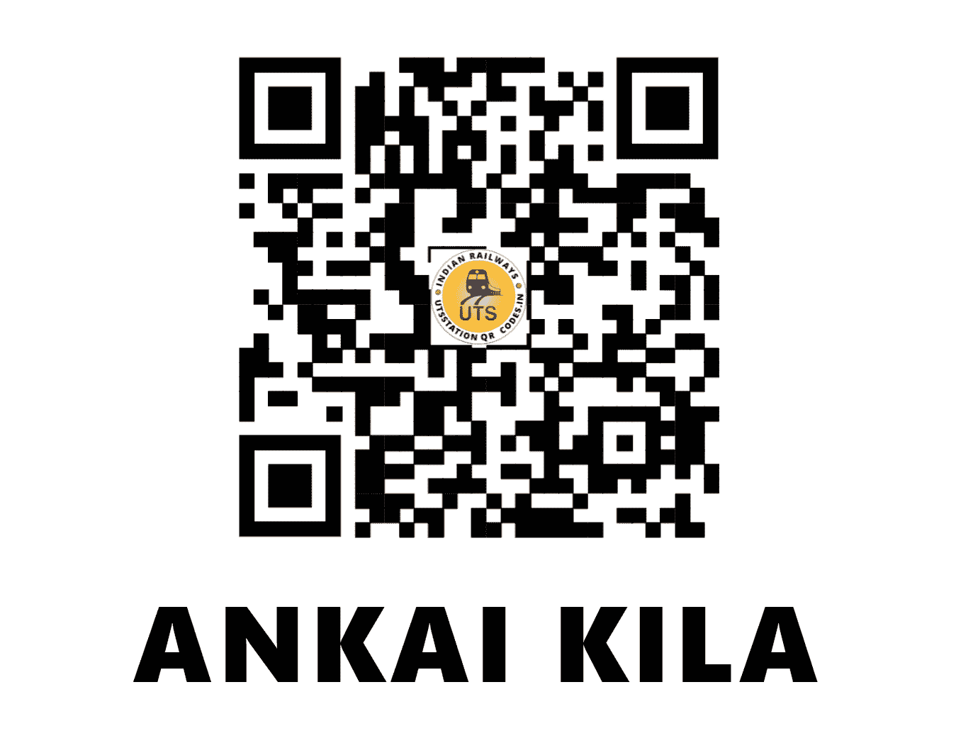 UTS QR Code for ANKAI KILA - AAK (CR - MAHARASHTRA)