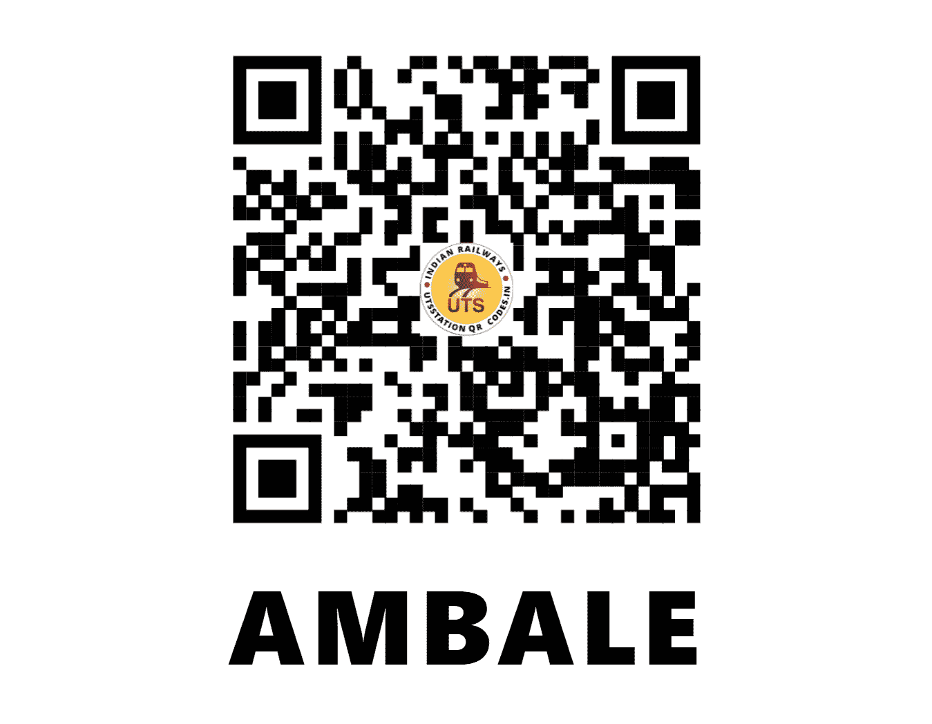 UTS QR Code for AMBALE - ABLE (CR - MAHARASHTRA)