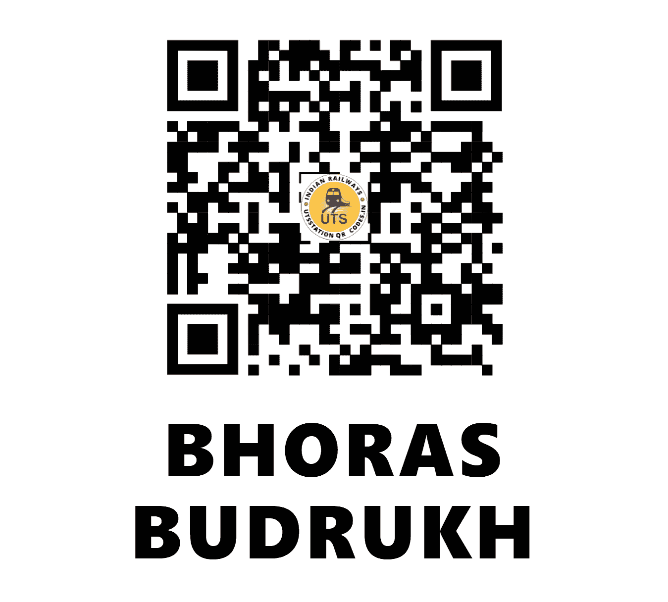 UTS QR Code for BHORAS BUDRUKH - BFJ (CR - MAHARASHTRA)