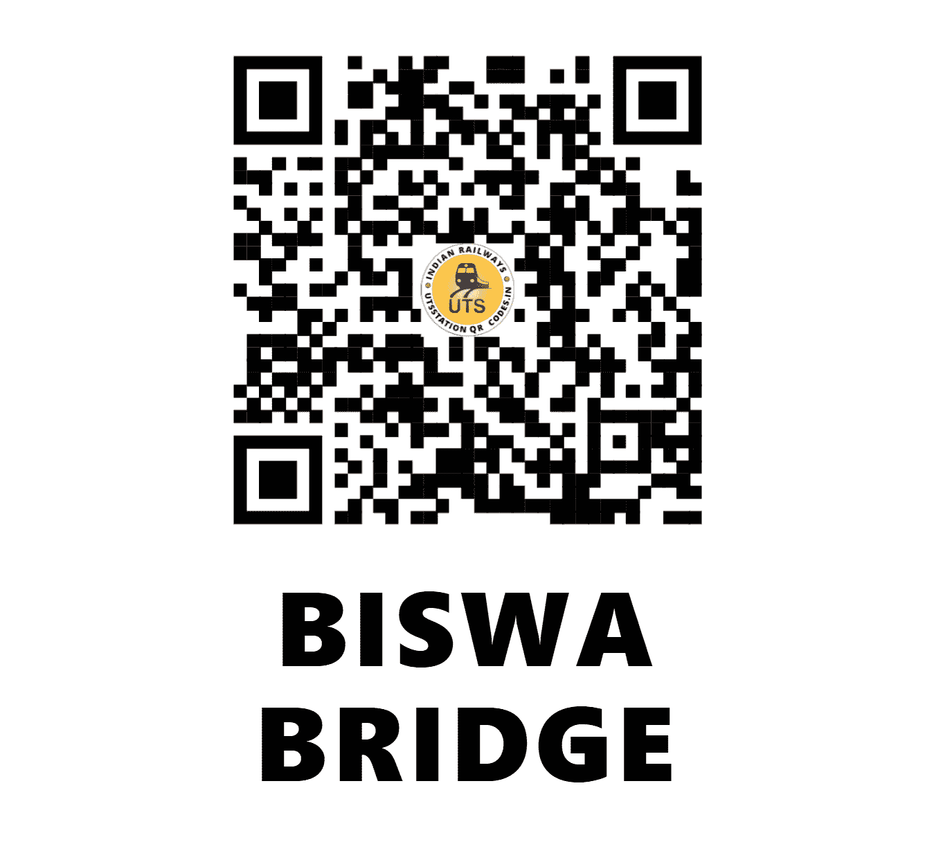 UTS QR Code for BISWA BRIDGE - BIS (CR - MAHARASHTRA)