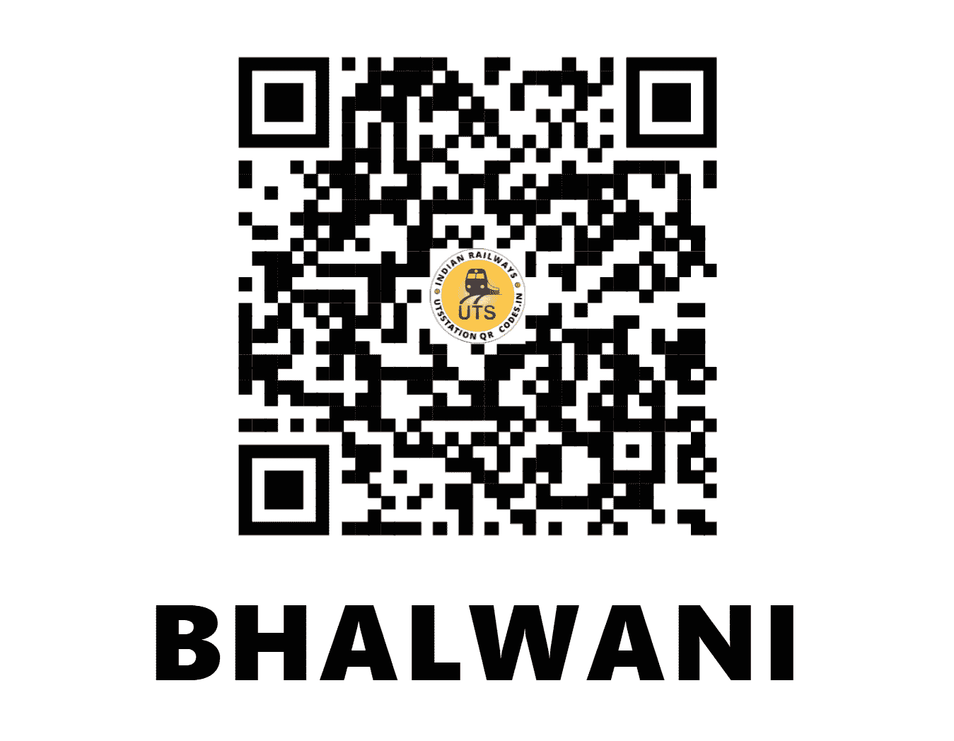 UTS QR Code for BHALWANI - BLNI (CR - MAHARASHTRA)