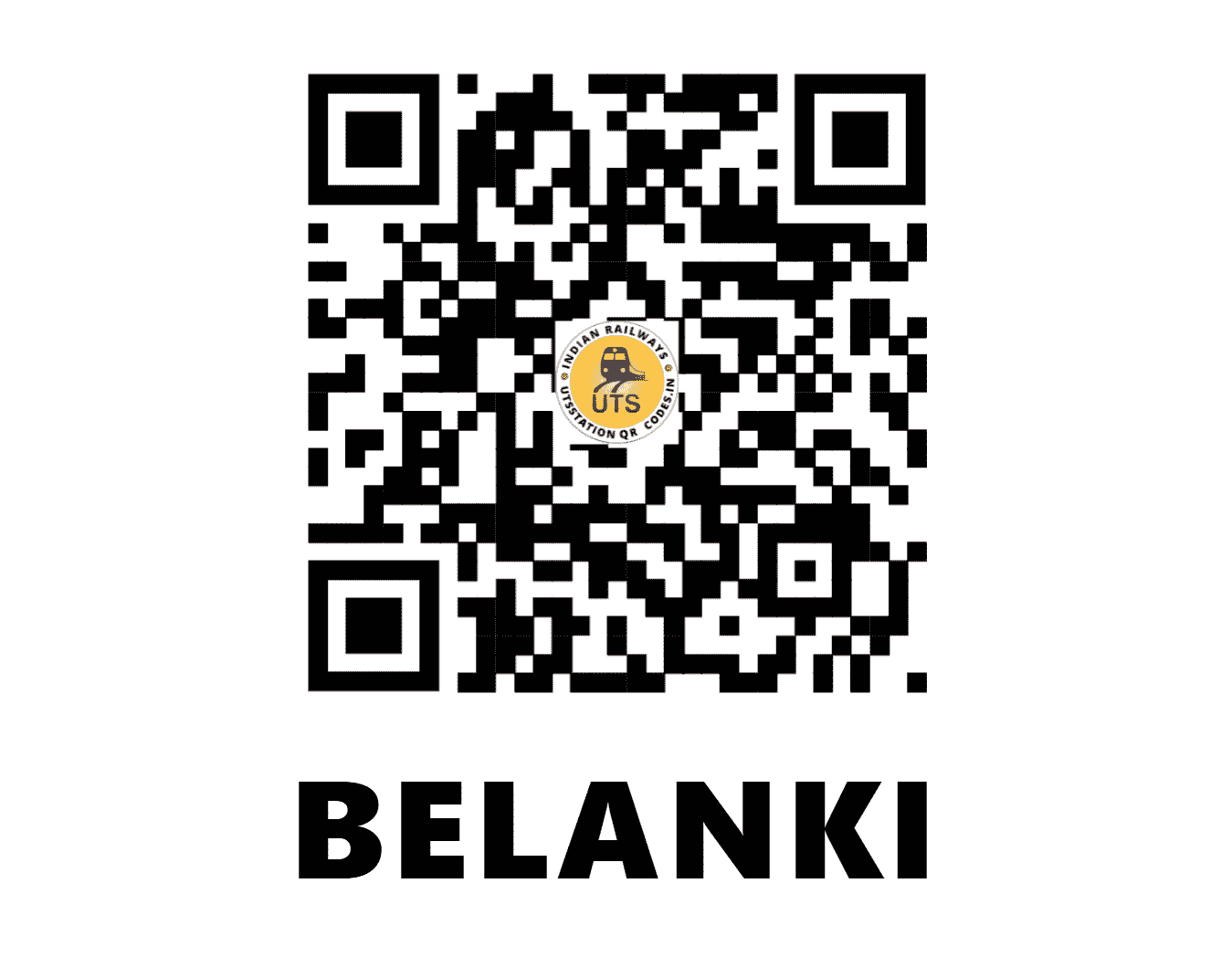 UTS QR Code for BELANKI - BLNK (CR - MAHARASHTRA)