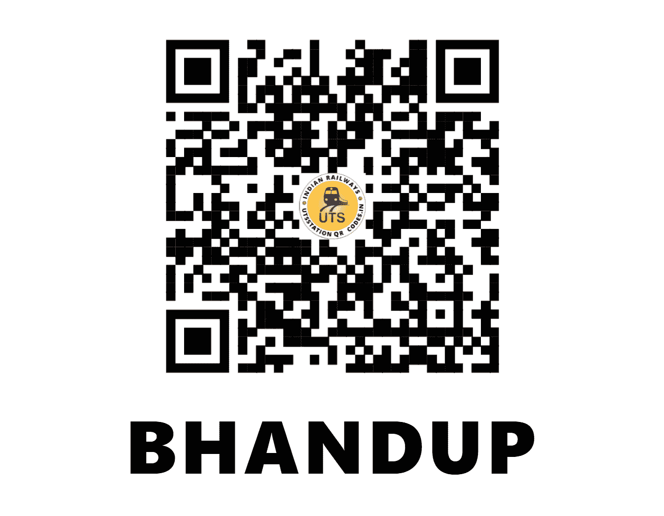 UTS QR Code for BHANDUP - BND (CR - MAHARASHTRA)