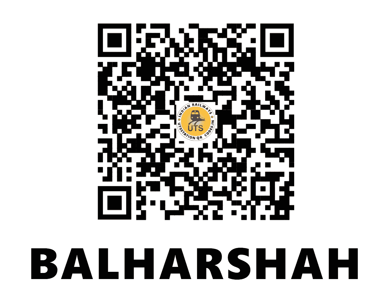 UTS QR Code for BALHARSHAH - BPQ (CR - MAHARASHTRA)