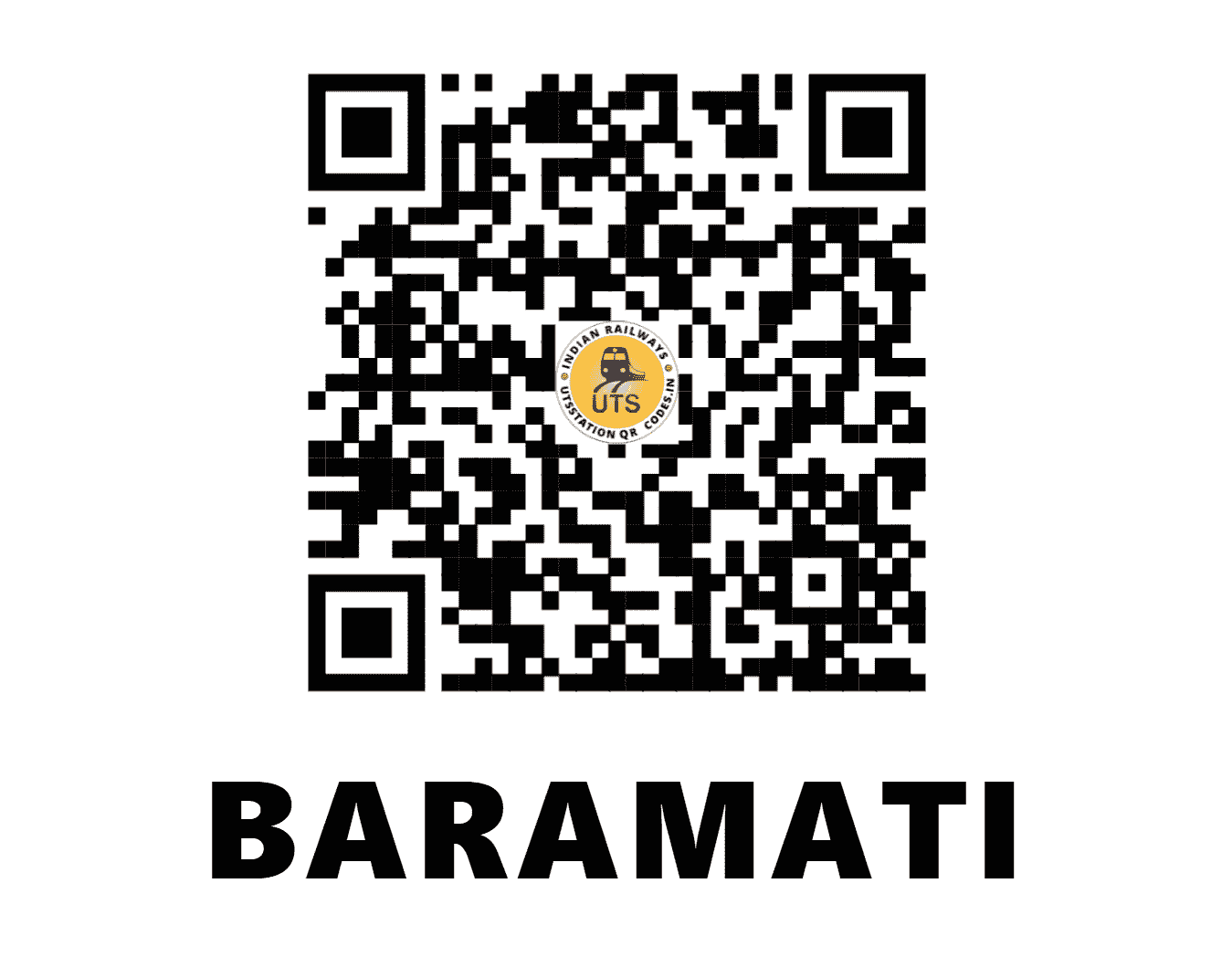 UTS QR Code for BARAMATI - BRMT (CR - MAHARASHTRA)