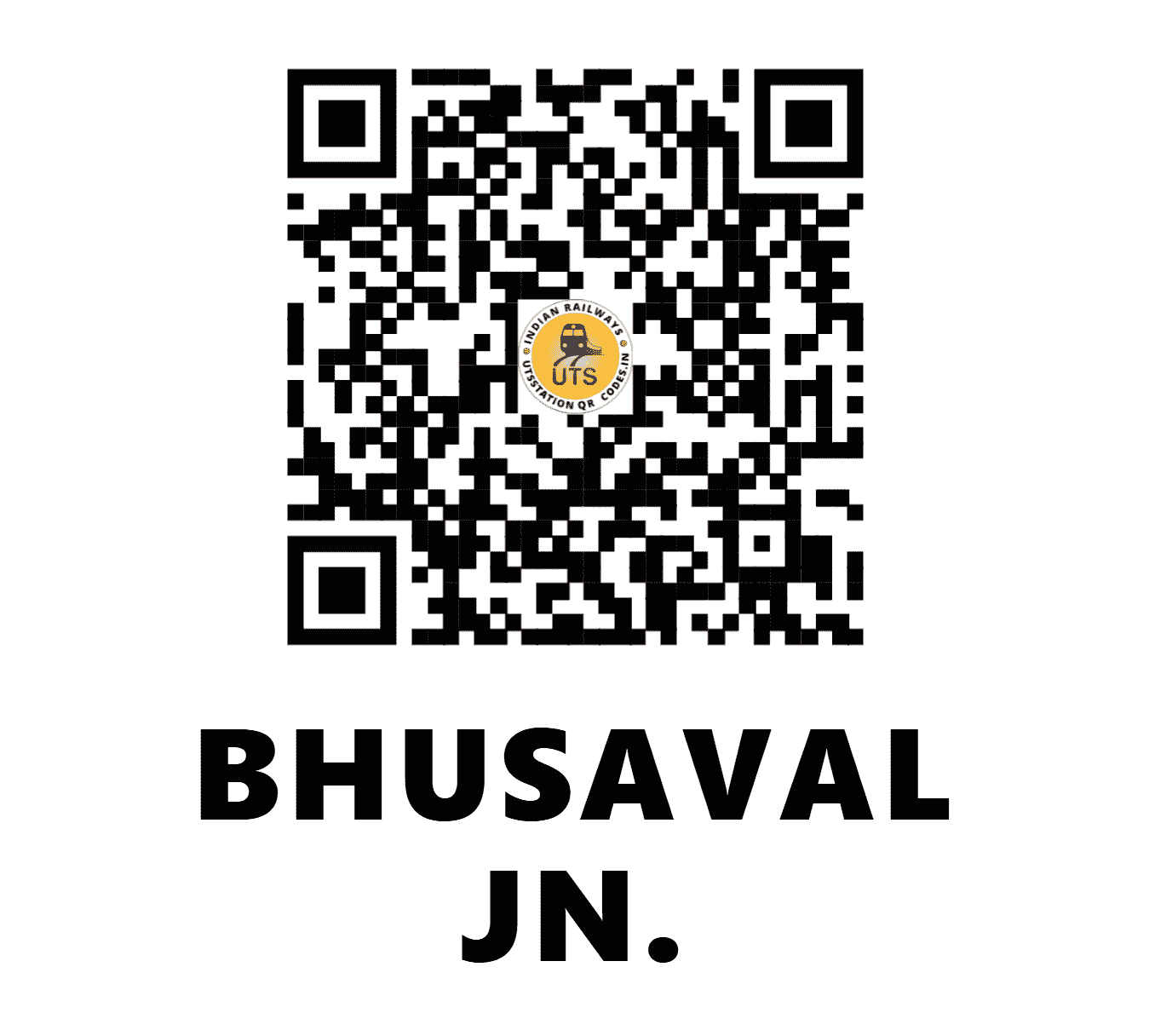UTS QR Code for BHUSAVAL JN. - BSL (CR - MAHARASHTRA)