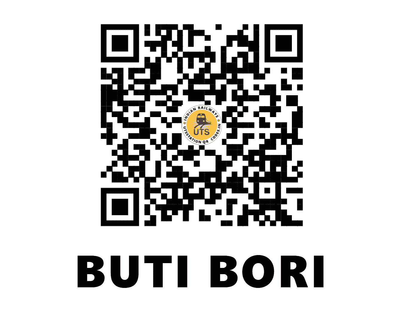 UTS QR Code for BUTI BORI - BTBR (CR - MAHARASHTRA)