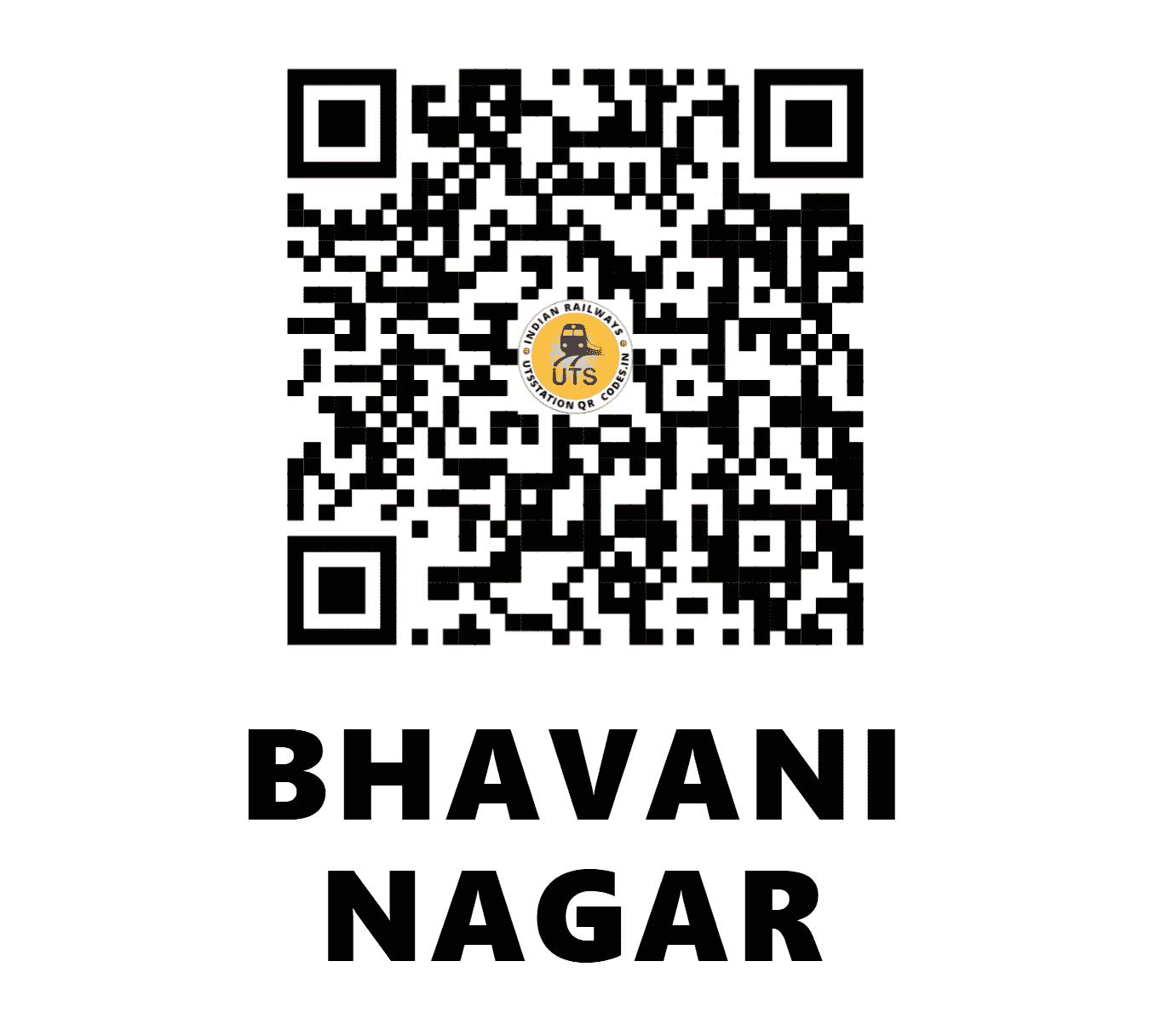 UTS QR Code for BHAVANI NAGAR - BVNR (CR - MAHARASHTRA)