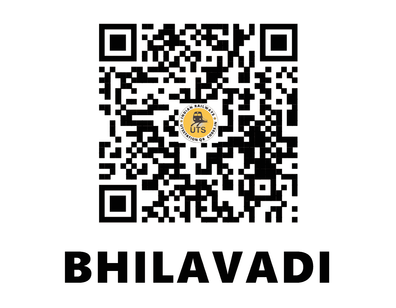 UTS QR Code for BHILAVADI - BVQ (CR - MAHARASHTRA)