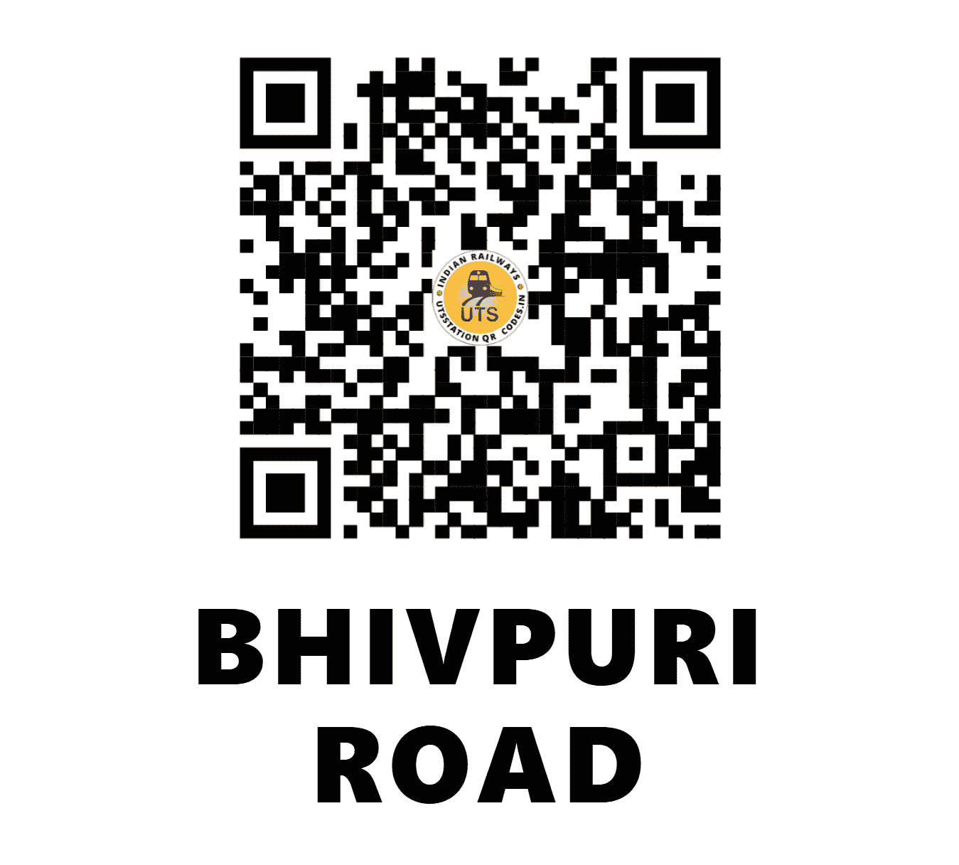 UTS QR Code for BHIVPURI ROAD - BVS (CR - MAHARASHTRA)