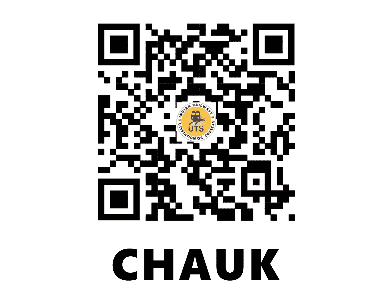 UTS QR Code for CHAUK - CHOK (CR - MAHARASHTRA)