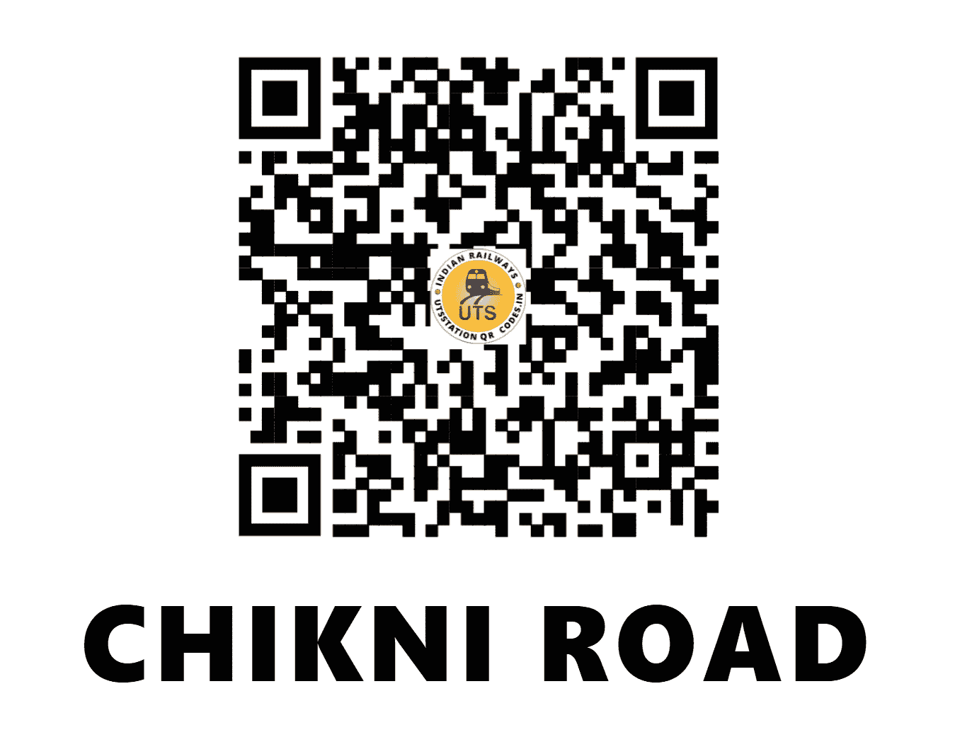 UTS QR Code for CHIKNI ROAD - CKNI (CR - MAHARASHTRA)
