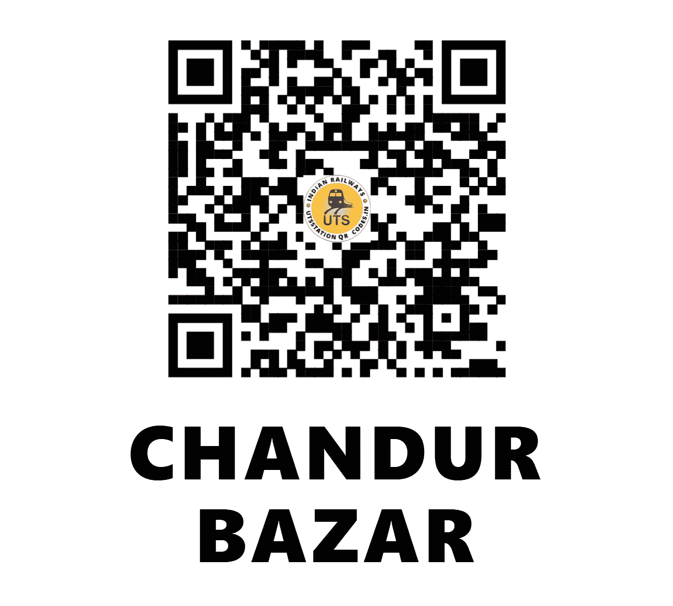 UTS QR Code for CHANDUR BAZAR - CNDB (CR - MAHARASHTRA)
