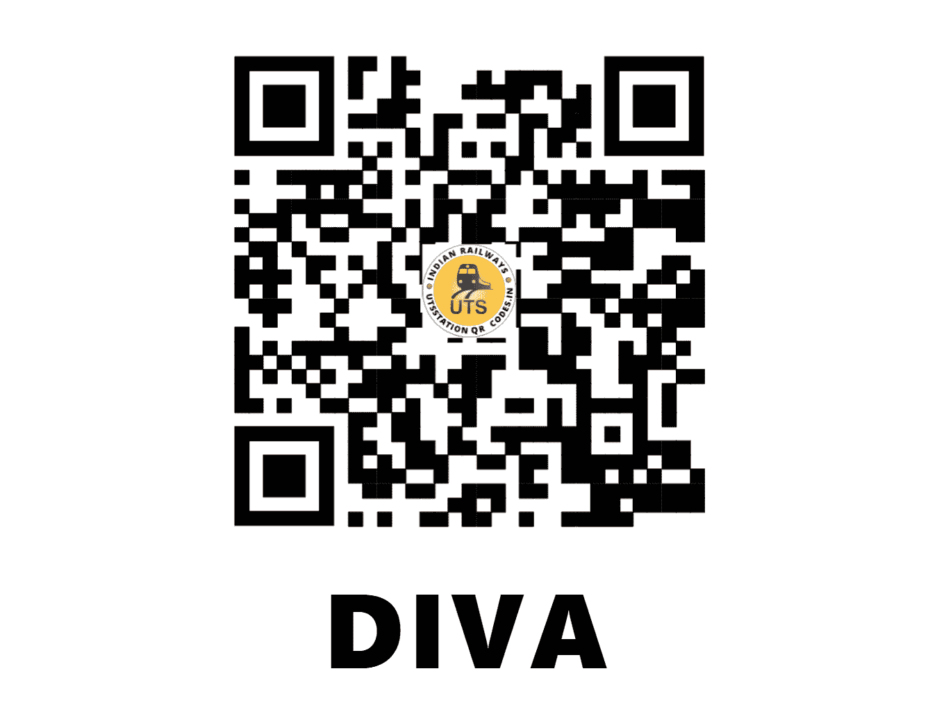 UTS QR Code for DIVA - DIVA (CR - MAHARASHTRA)