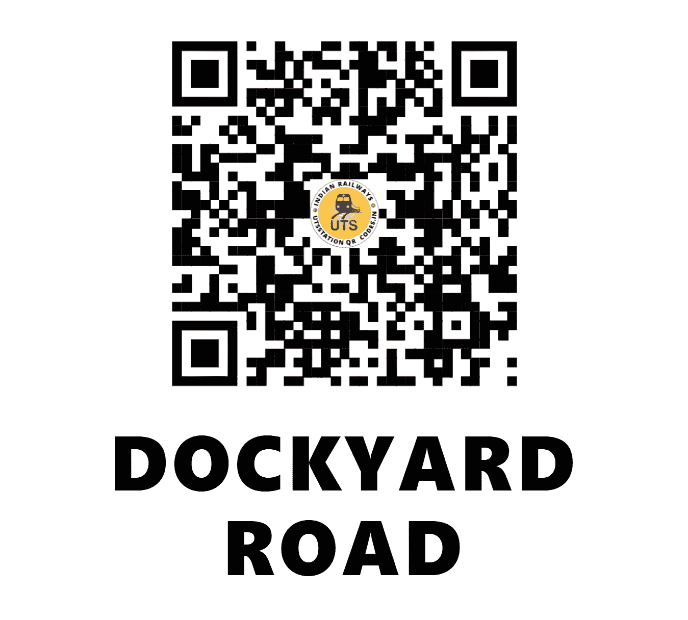 UTS QR Code for DOCKYARD ROAD - DKRD (CR - MAHARASHTRA)