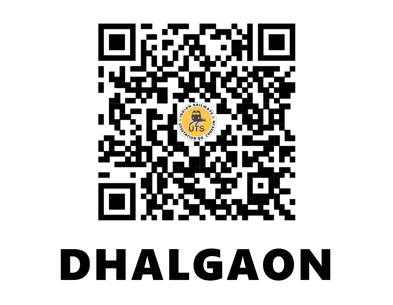 UTS QR Code for DHALGAON - DLGN (CR - MAHARASHTRA)