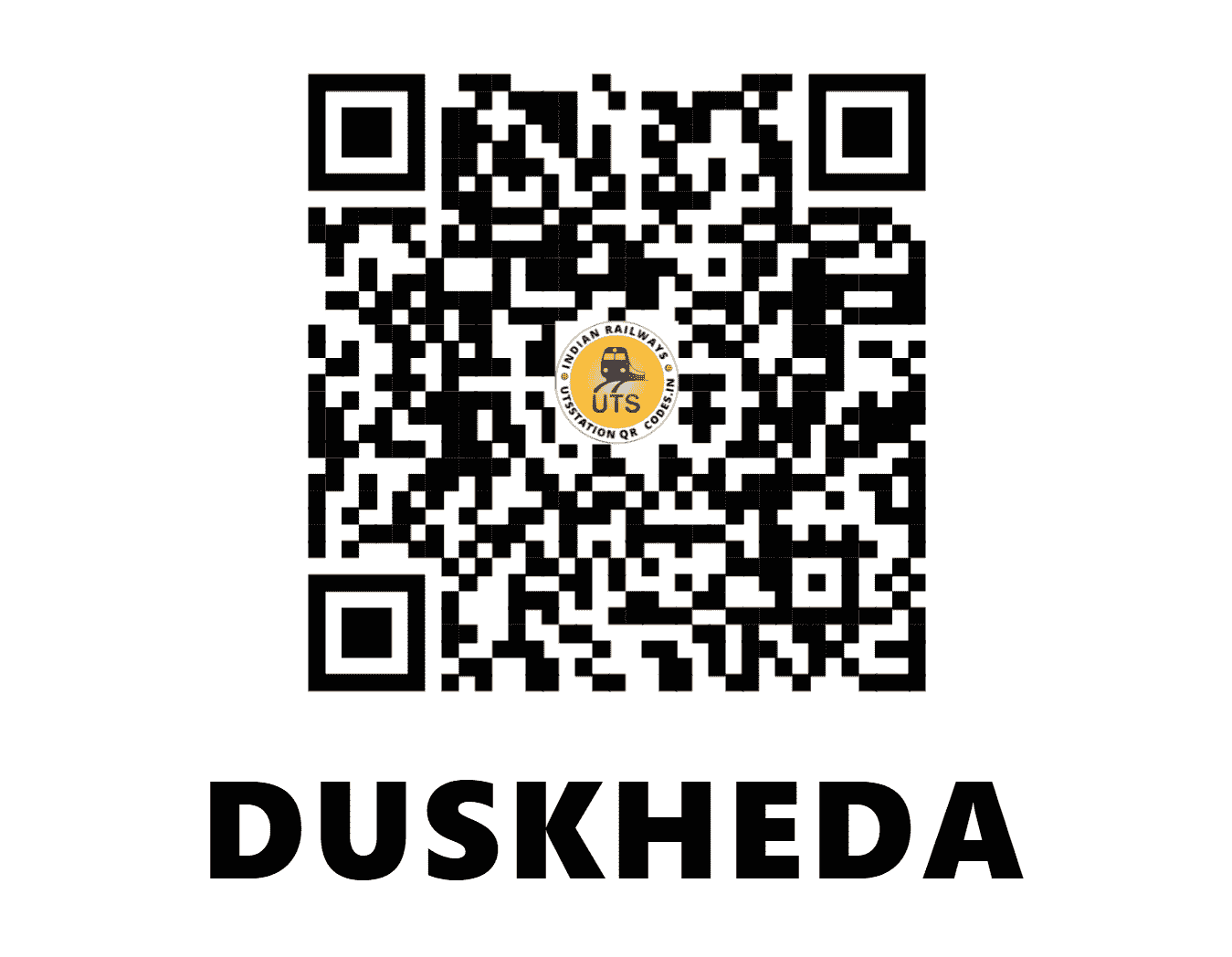 UTS QR Code for DUSKHEDA - DSK (CR - MAHARASHTRA)