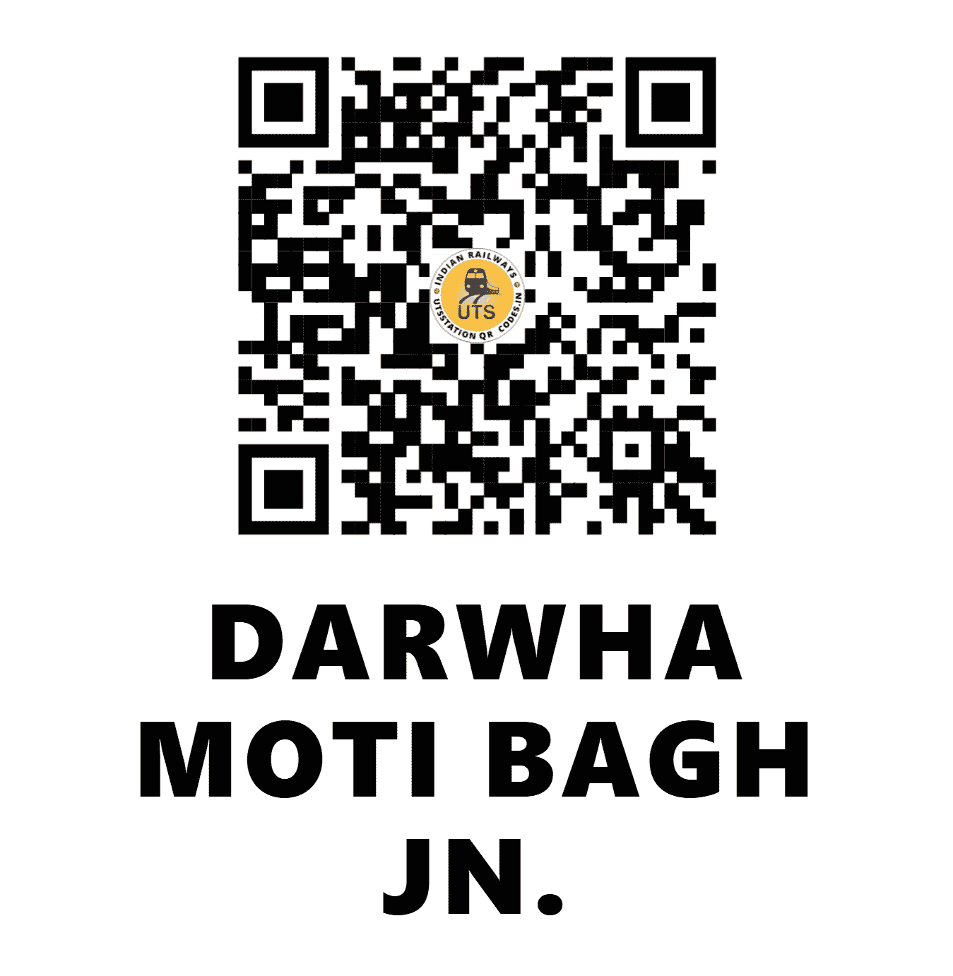 UTS QR Code for DARWHA MOTI BAGH JN. - DWM (CR - MAHARASHTRA)