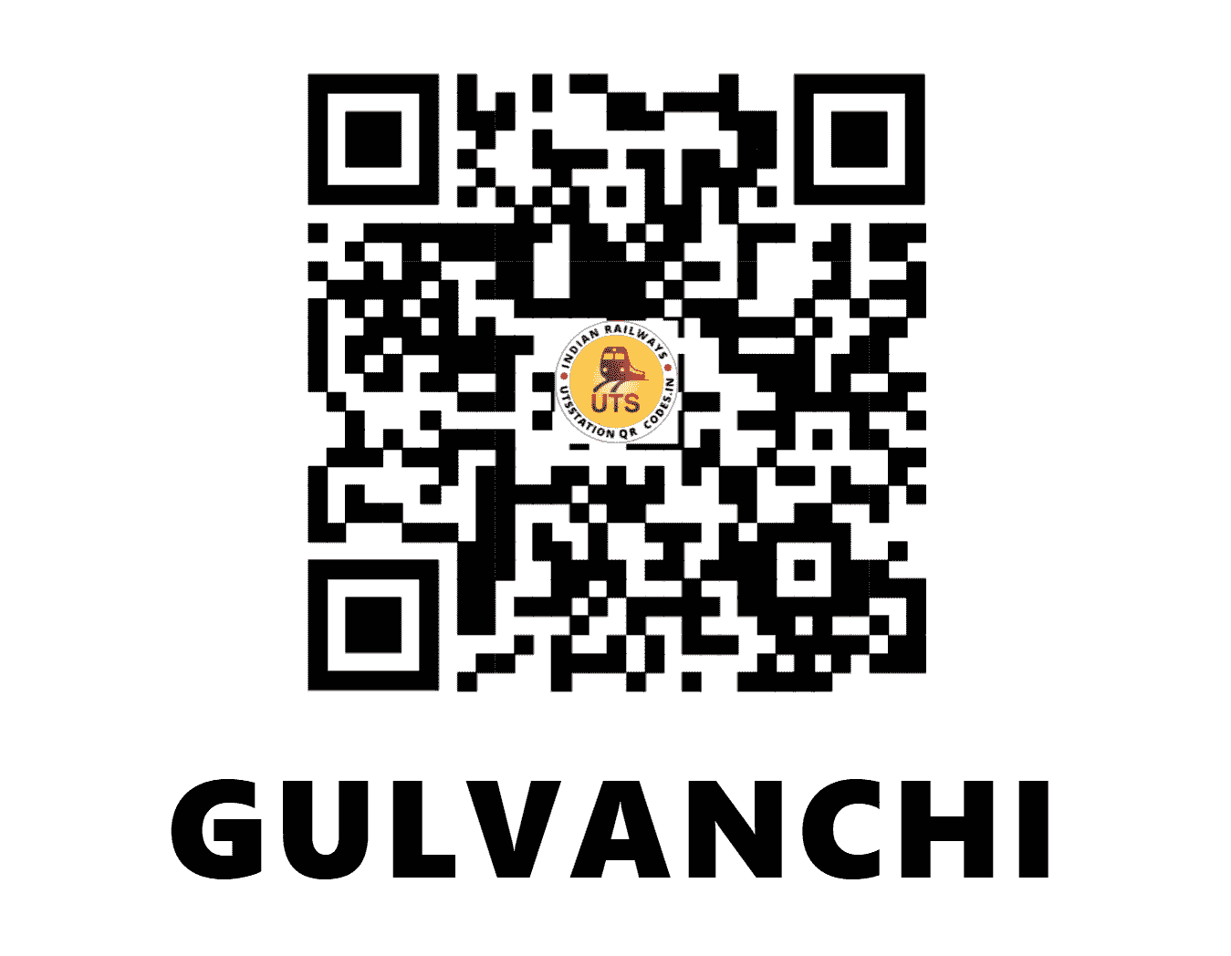 UTS QR Code for GULVANCHI - GLV (CR - MAHARASHTRA)