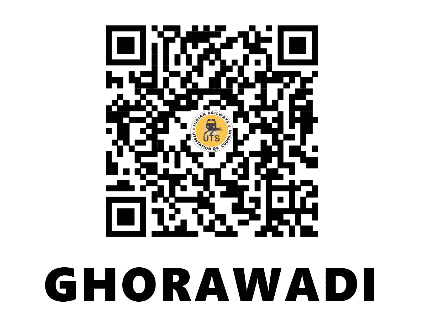 UTS QR Code for GHORAWADI - GRWD (CR - MAHARASHTRA)