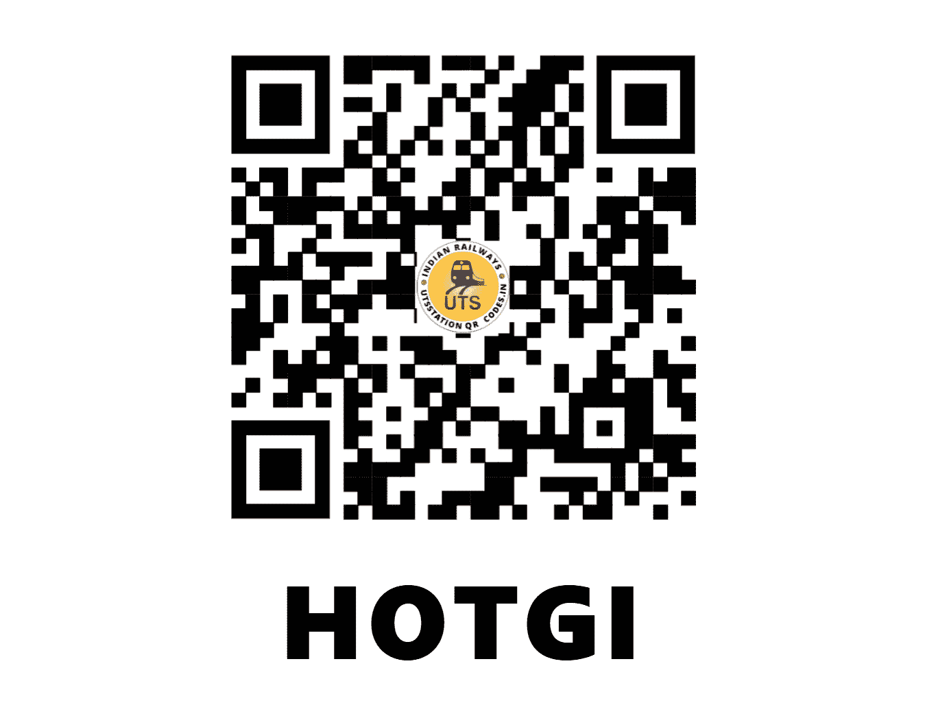 UTS QR Code for HOTGI - HG (CR - MAHARASHTRA)