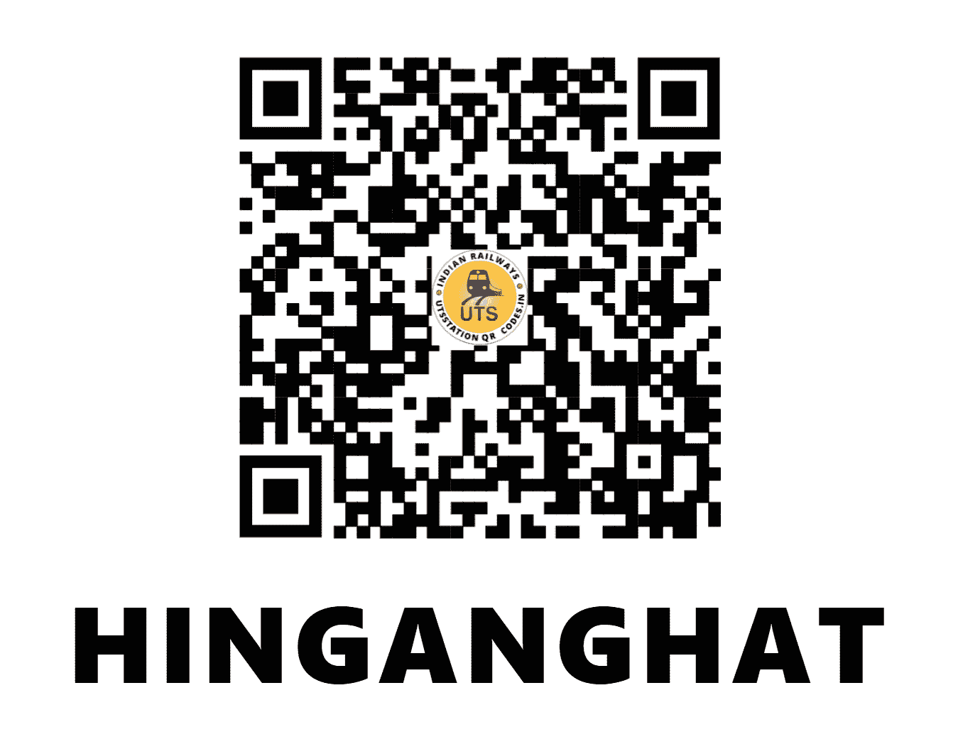 UTS QR Code for HINGANGHAT - HGT (CR - MAHARASHTRA)