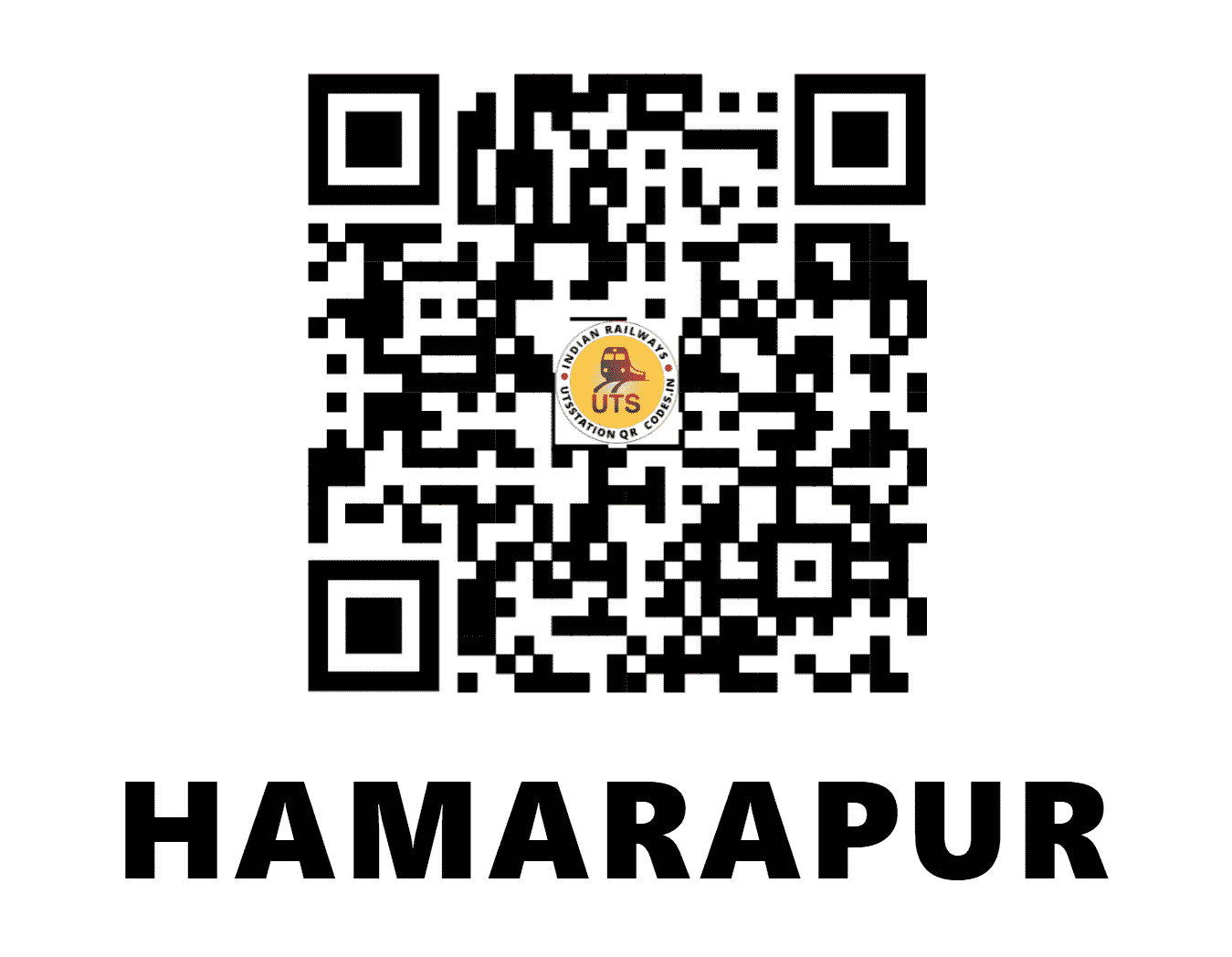 UTS QR Code for HAMARAPUR - HMRR (CR - MAHARASHTRA)