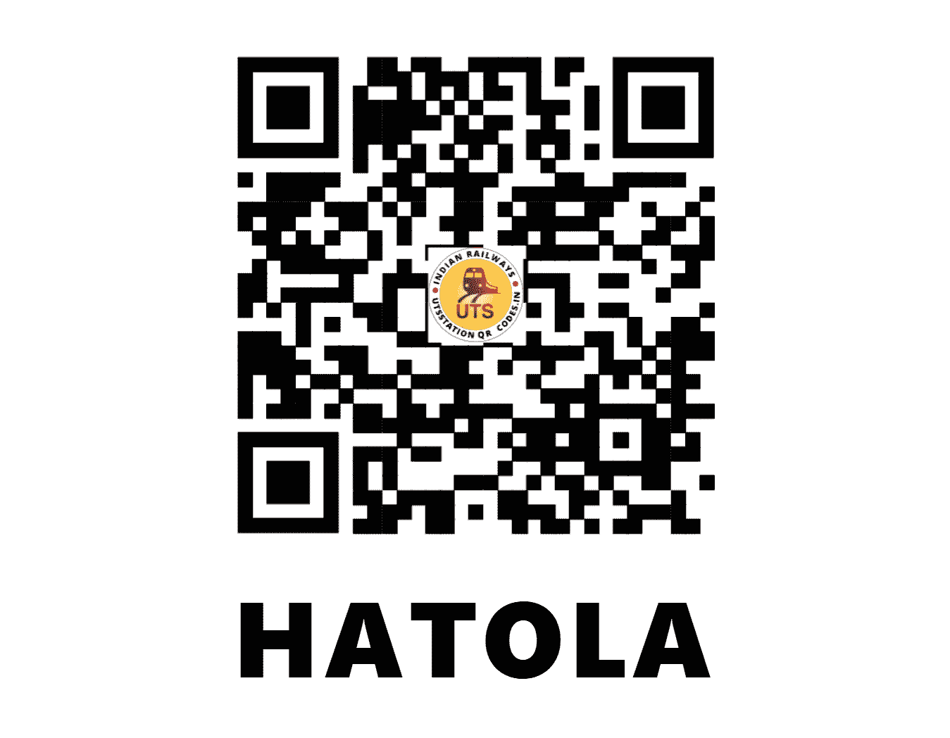 UTS QR Code for HATOLA - HTLA (CR - MAHARASHTRA)