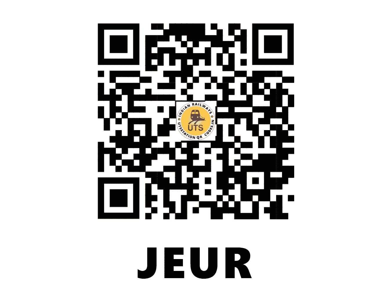 UTS QR Code for JEUR - JEUR (CR - MAHARASHTRA)