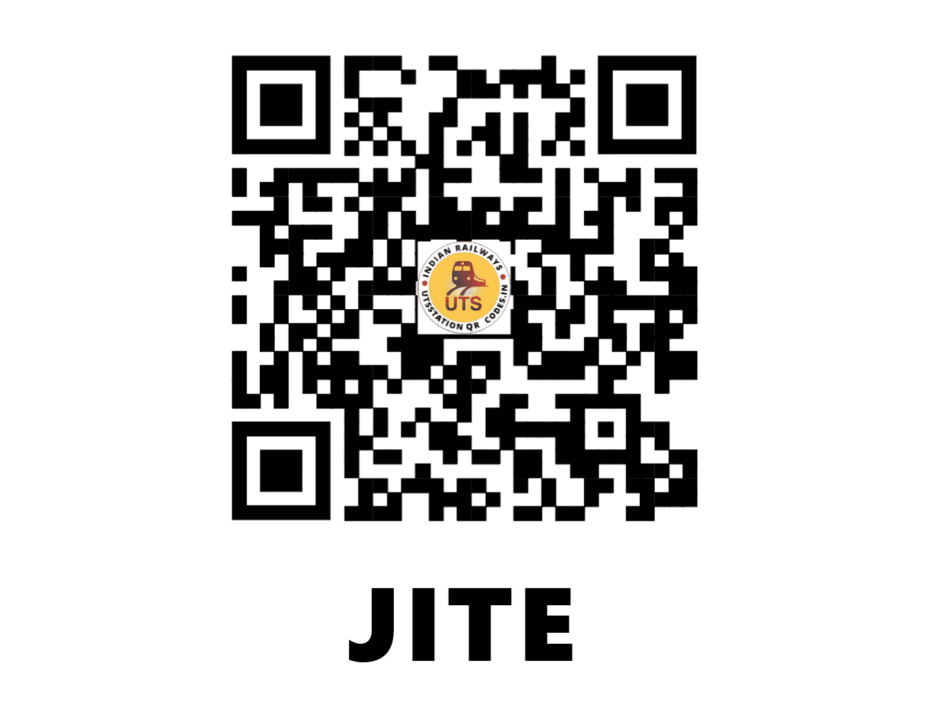 UTS QR Code for JITE - JITE (CR - MAHARASHTRA)